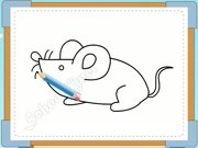 Bé vẽ con chuột